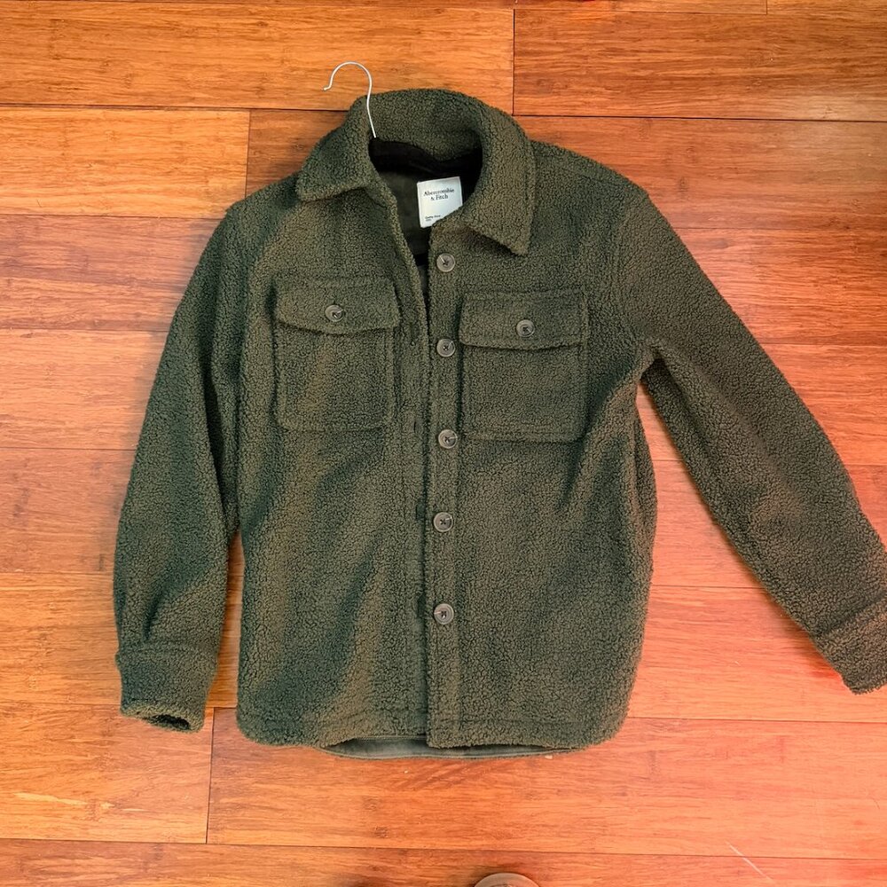 NWT Abercrombie Green Shirt Jacket